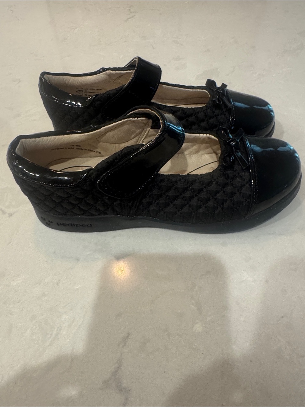 Pediped Flex Naomi Black Quilted Mary Jane Shoes - Picture 3 of 7